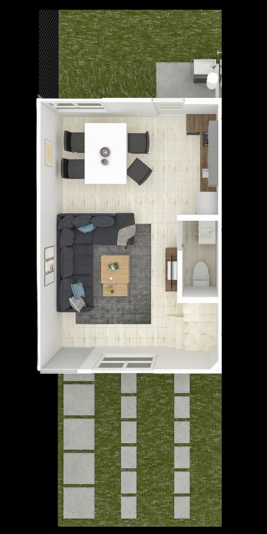 Plano de Planta Baja — Modelo Esmeralda