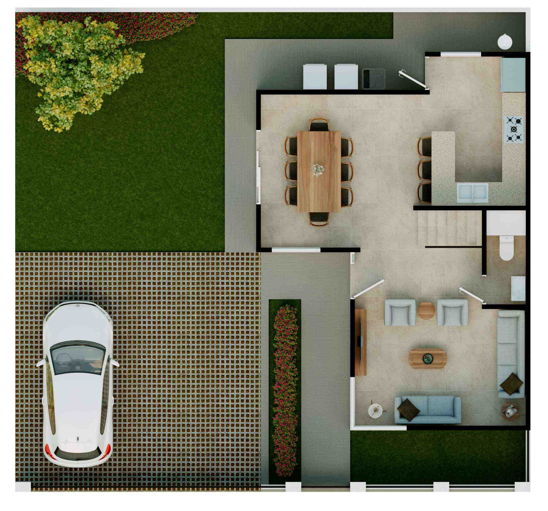 Plano de Planta Baja — Modelo Pontevel