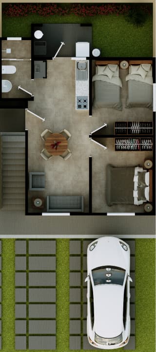 Plano de Planta — Modelo Borja