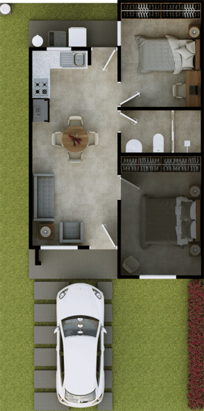 Plano de Planta — Modelo Caravelle