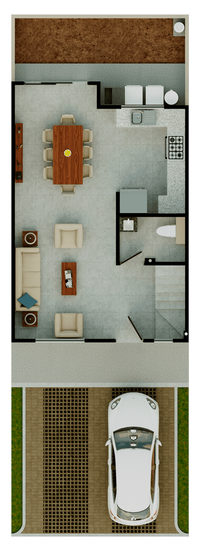 Plano de Planta Baja — Modelo Toledo