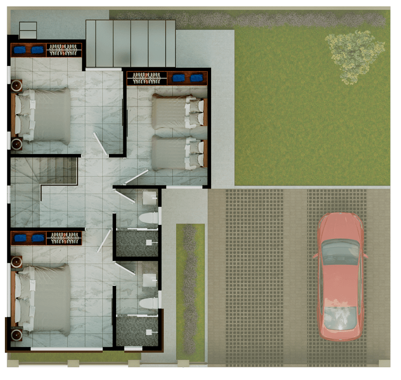 Plano de Planta Alta — Modelo Tormes